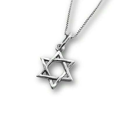 Colar Estrela de Davi Prata 925 45cm Legítima Certificado de Garantia