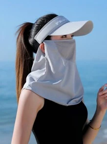 1個男女適用太陽帽,帶面罩,適合騎自行車、戶外活動、日常佩戴的棒球帽 - 字母 - 查看 14