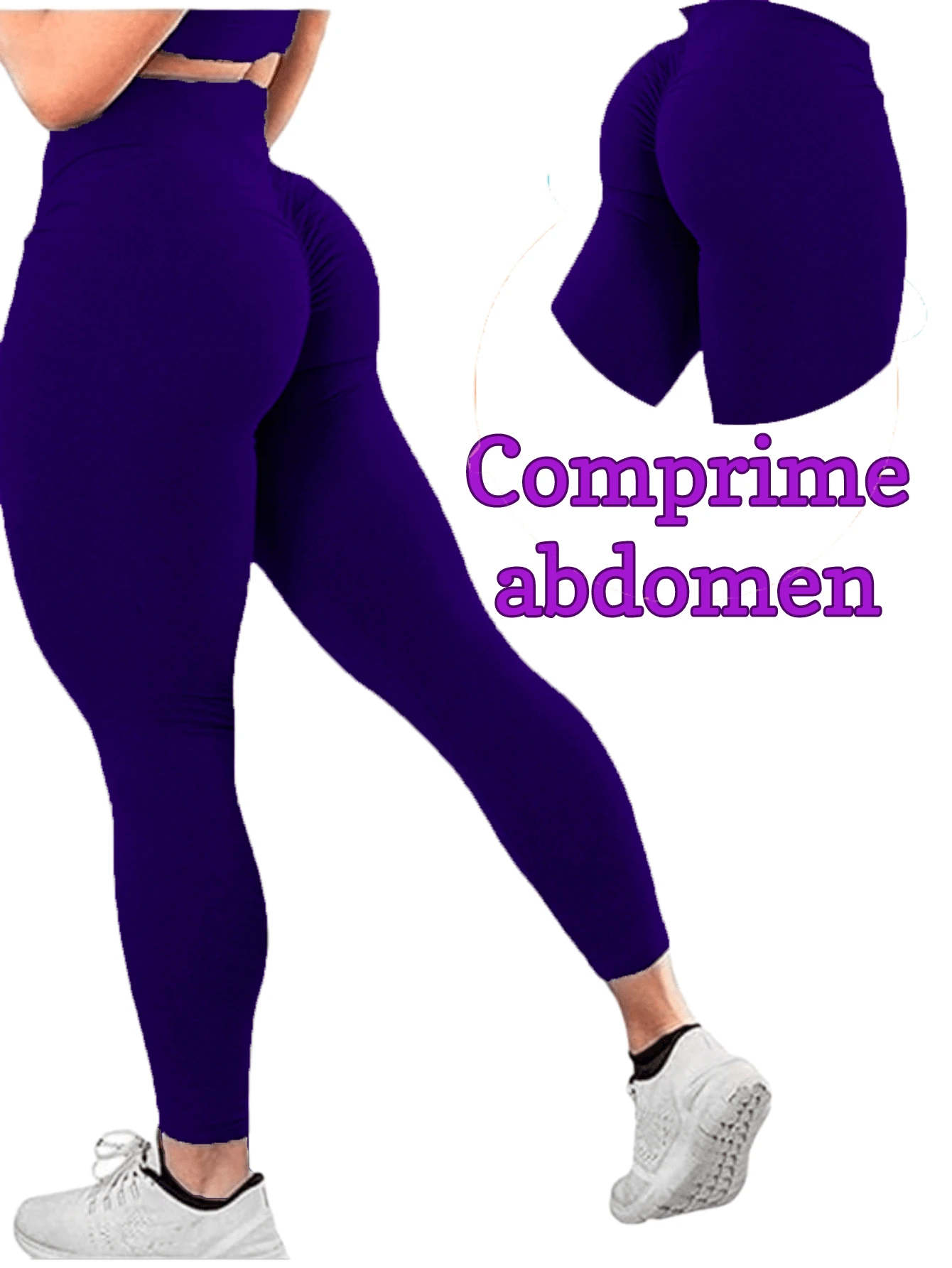 Colombian Sports PUSH UP Leggings - 藏蓝色 - 查看 1