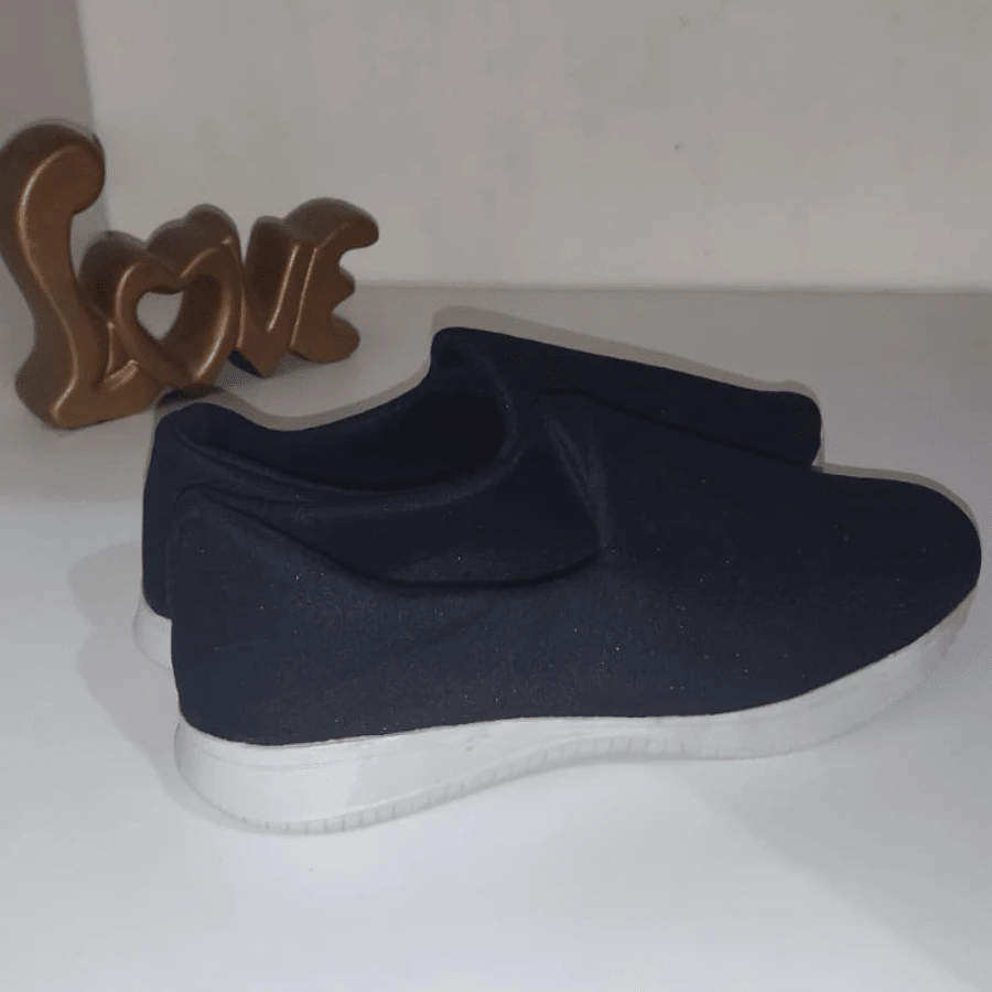 Women Wedge Sneakers - Black - View 1