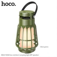 HOCO BS61 Wireless Horn BT Speaker With Light For Outdoor Camping Wild Fun - Army Green - View 2