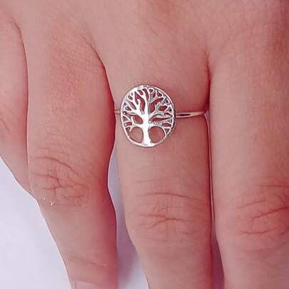 Anel Árvore da Vida Prata 925 Legítima Original com Garantia Feminino