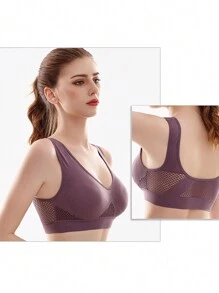 3 Piezas Sujetador Deportivo, Lenceria sin Varillas, Brasier Deportivo, Push Up sin Varilla, Sujetador Yoga, Top Deportivo Mujer, Brasier sin Varilla, Brasier Yoga - Negro - Ver 7