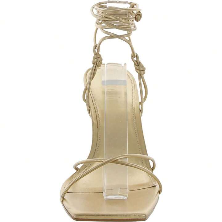 Cult Gaia Sanam Womens Leather Strappy Heels | SHEIN USA
