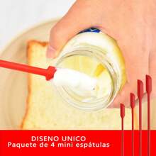 Juego de Espátulas de silicona de 10 piezas, Utensilios de cocina de silicona, Espátula de goma resistente al calor, diseño de una pieza con núcleo de acero inoxidable, espátulas de cocina para utensilios de cocina antiadherentes, No Tóxicos sin BPA para Cocinar Hornear y Mezclar (Rojo) - Rojo - Ver 6