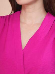 Women Tops - 玫瑰紅 - 查看 7