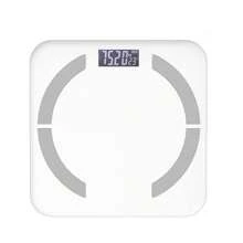 1 Pc Rechargeable Lithium Battery Intelligent Weight Scale, Intelligent Digital Weighing Machine With Body Fat BMI Measurement Function, Body Composition Analyzer For Home Bathrooms - White - View 1