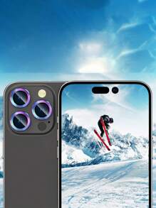 3 szt. Kompatybilne z 16e, 14 Pro/14 Pro Max, 15, 16, 16 Pro Max, Osłona obiektywu aparatu, Osłona ekranu ze szkła hartowanego HD odporna na zarysowania, Metalowy pierścień obiektywu 2022, Kolorowy prezent na urodziny, rodzinę, przyjaciół, stop metalu ze szkłem hartowanym, pełna osłona, Osłona obiektywu, Akcesoria do telefonów