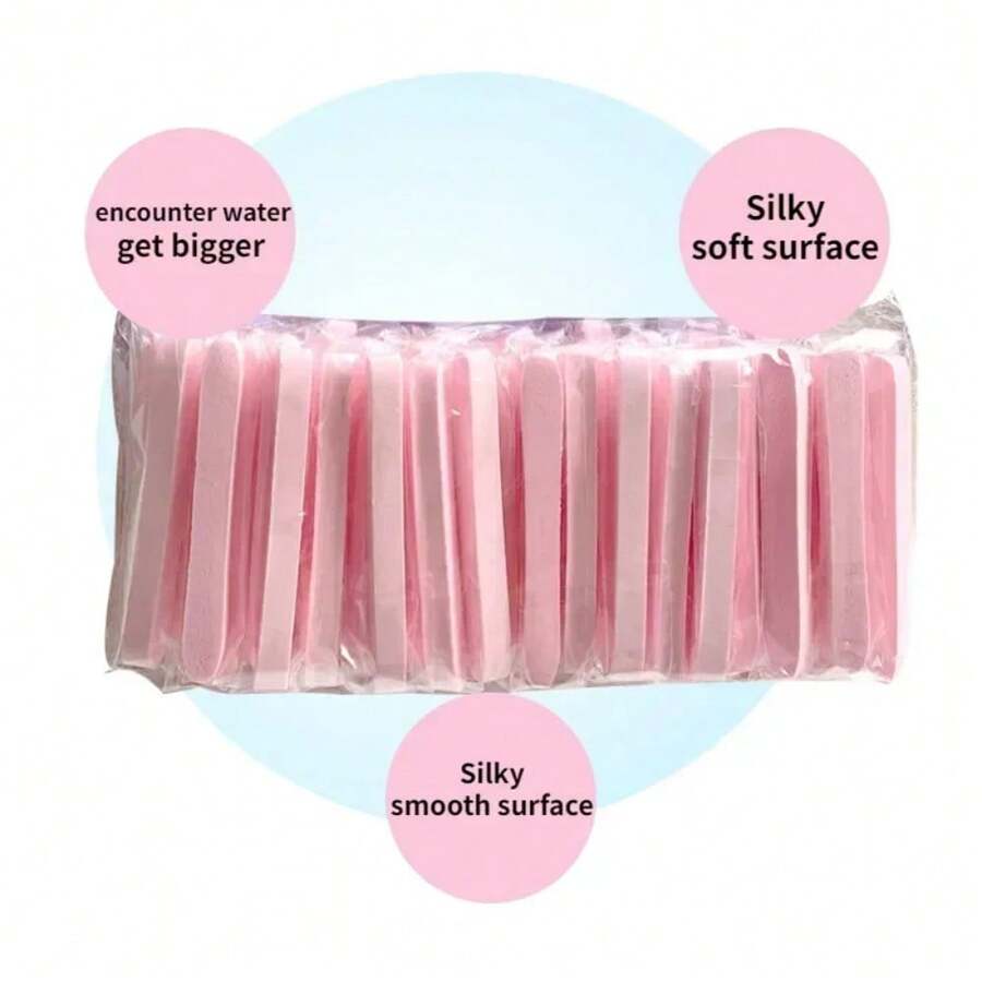 20 Pcs Compressed Face Wash Wash Face Sponge Clean Face Powder Puff