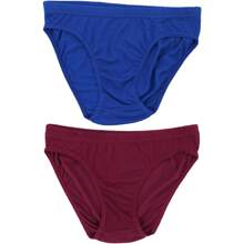 Men's Pack Of 6 Bikini Briefs Casual Stretch Ultra Soft Breathable Underwear - 6 件裝 深色什錦 - 查看 4