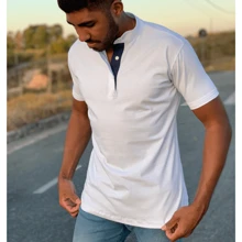 Men Polo Shirts - 藍白色 - 查看 5