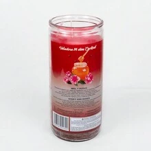 Veladora, Vela, Miel y Rosas, Aromática, 14 Días Esoterismo, Intención de alejar los obstáculos que se interponen en la felicidad de pareja o familia - Rojo - Ver 9