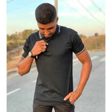 Men Polo Shirts - xanh và đen - Xem 4