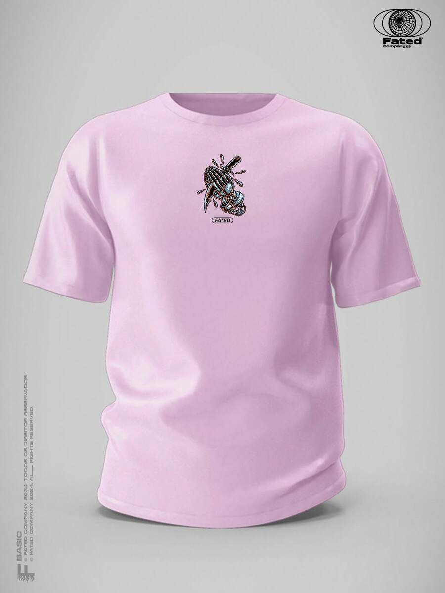 Men T-Shirts - Màu Hồng baby - Xem 1