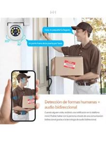 Cámara de Seguridad Exterior, Seguridad para el Hogar, Seguridad de Interiores, Electrónica - Blanco - Ver 3