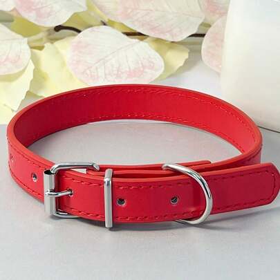 寵物用品庞克風格pu多色中小型犬頸圈