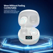 M42 Tai nghe Không dây , BT5.2 Nhẹ Tai , Tai nghe trong tai Cho chạy bộ , Đi bộ du lịch Và C Nhanh Bộ sạc Với Nâng cấp 200mAh Dung lượng pin Quà sinh nhật Cho Nam Và - Nhiều màu - Xem 2