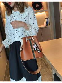 Women Shoulder Bags - 駝色 - 查看 3