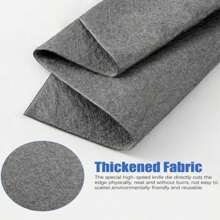 5 Piezas Paño Grueso Para Limpiar Vidrios De Microfibra Reutilizable Con Capacidad Mágica, Paño Para Todo Propósito De Toallas Para Ventanas Y Vidrios - gris oscuro - Ver 4