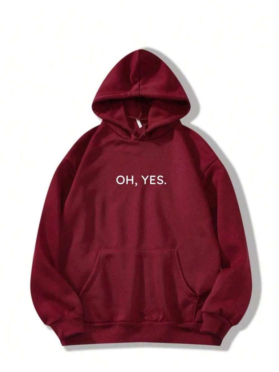 Women Sweatshirts - 紫紅色 - 查看 1