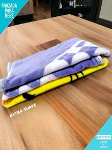 FRAZADA SUAVE PARA BEBÉ (MANTA) - Morado - Ver 3