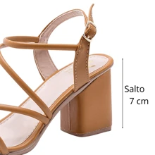 Women Heeled Sandals - Lạc đà - Xem 5