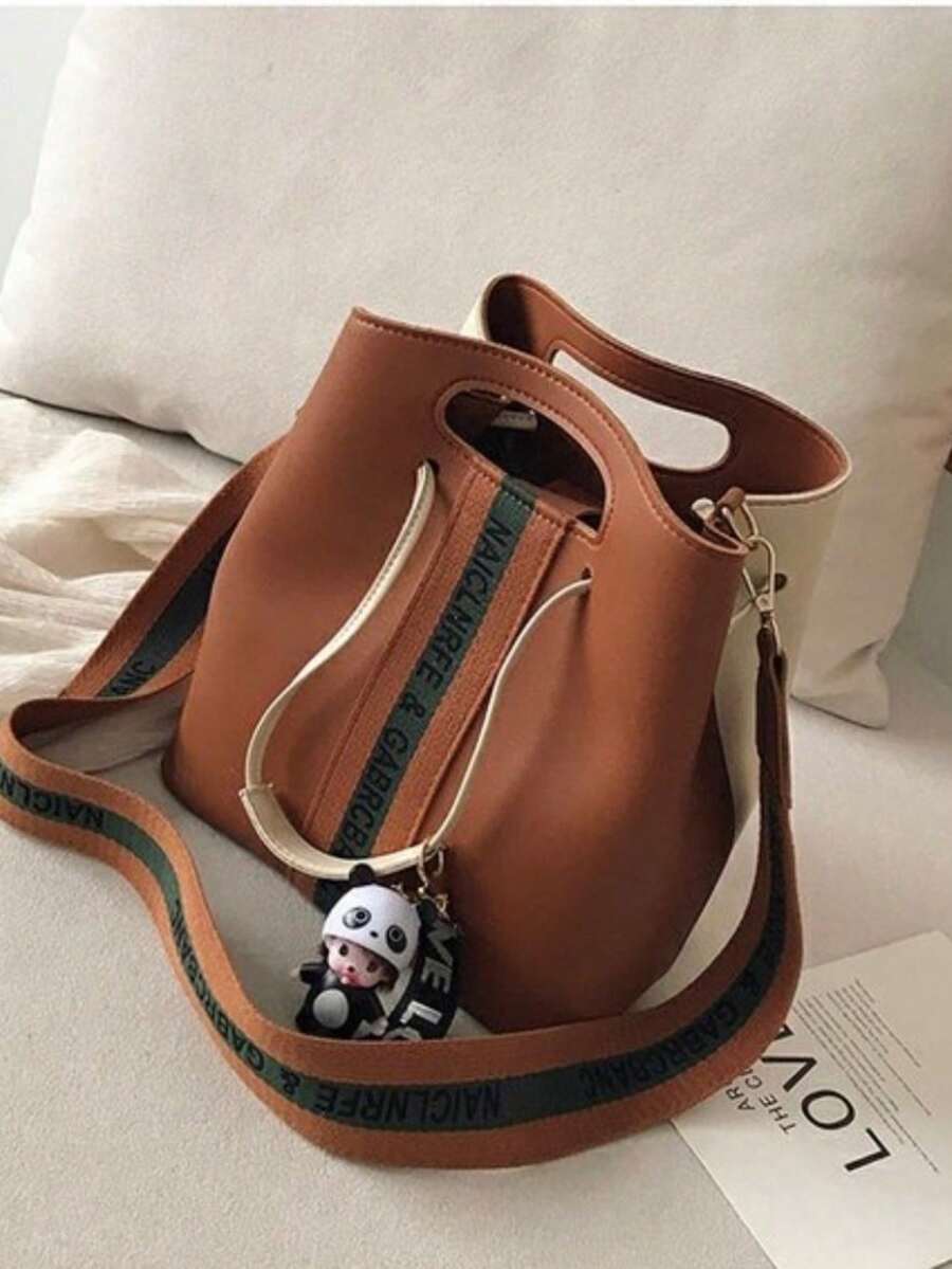 Women Shoulder Bags - 駝色 - 查看 1