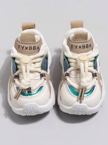 1雙寶寶男女春秋防滑學步鞋,兒童功能性運動鞋 - 米色 - 查看 7