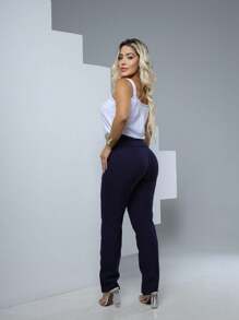 Women Pants - Màu xanh hải quân - Xem 2