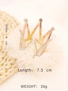 Angel Neitiri 全新韓式女童兒童髮飾生日皇冠髮夾手工頭飾