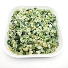 100 克天然不对称绿色橄榄石水晶碎石、消磁磁铁、鱼缸、花瓶、水族箱装饰石 - 綠色 - 查看 5