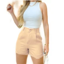 Women Shorts - Caqui - Ver 1