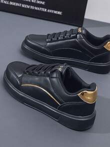 Của phụ nữ Mùa Đông Giày thể thao , Trắng , Phong cách ins , Giải trí , Hàn Quốc , Kích thước lớn , Đúng mốt - màu đen - Xem 2