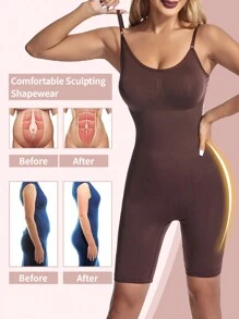 Mujer Enterizo Faja Con Soporte De Pecho, Abdominal Postparto Binder, Faja Apretada De Cintura Y Cadera, Ropa Interior Levantadora De Glúteos