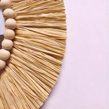1pc Natural Rattan Vine Woven Flower Wall Art, Indoor Decoration Hanging Ornament,Home Decor ,Room Decor,Wall Decor