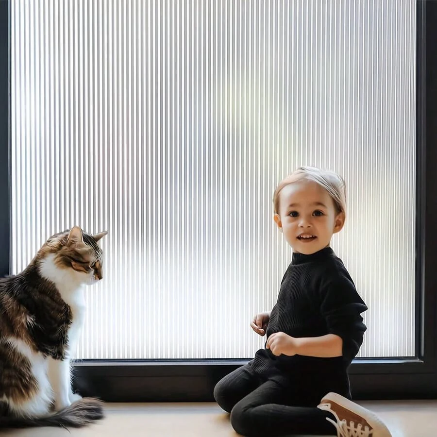 Self-Adhesive Frosted Glass Sticker For Office Window Privacy Protection, Non-Adhesive Light-Transmitting Opaque Glass Film - Multicolor - View 1