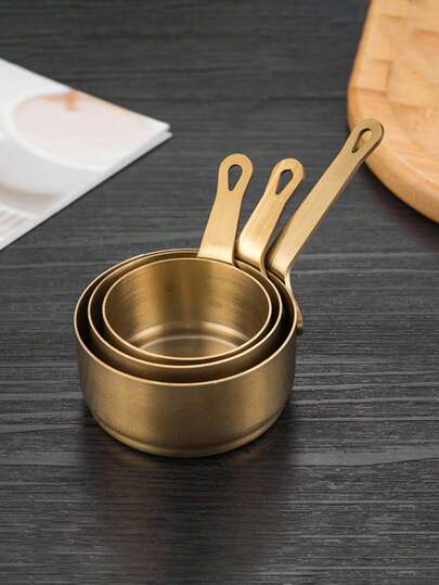 1个/3个不锈钢密封酱汁杯带把手