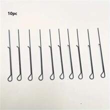 5入組/10入組4.3英寸蠟燭芯托座,適用於製作蠟燭的金屬芯居中工具 - 深灰色 - 查看 7