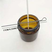 5入組/10入組4.3英寸蠟燭芯托座,適用於製作蠟燭的金屬芯居中工具 - 深灰色 - 查看 3