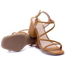Women Heeled Sandals - Lạc đà - Xem 3
