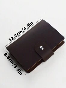 Vintage Planning Notebook With Grid/Dot Paper - Coffee Brown - View 2