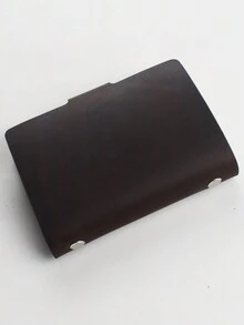 Vintage Planning Notebook With Grid/Dot Paper - Coffee Brown - View 3