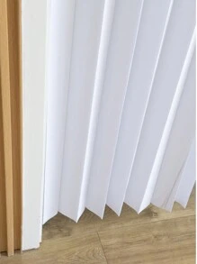1 pieza Cortina plegable de onda, decoración divisora de habitación estilo acordeón, adecuada para sala de estar, dormitorio, entrada, armario - Blanco - Ver 8