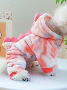 PETSIN 1 件宠物秋冬恐龙服装，适合小型犬 - 彩色 - 查看 8