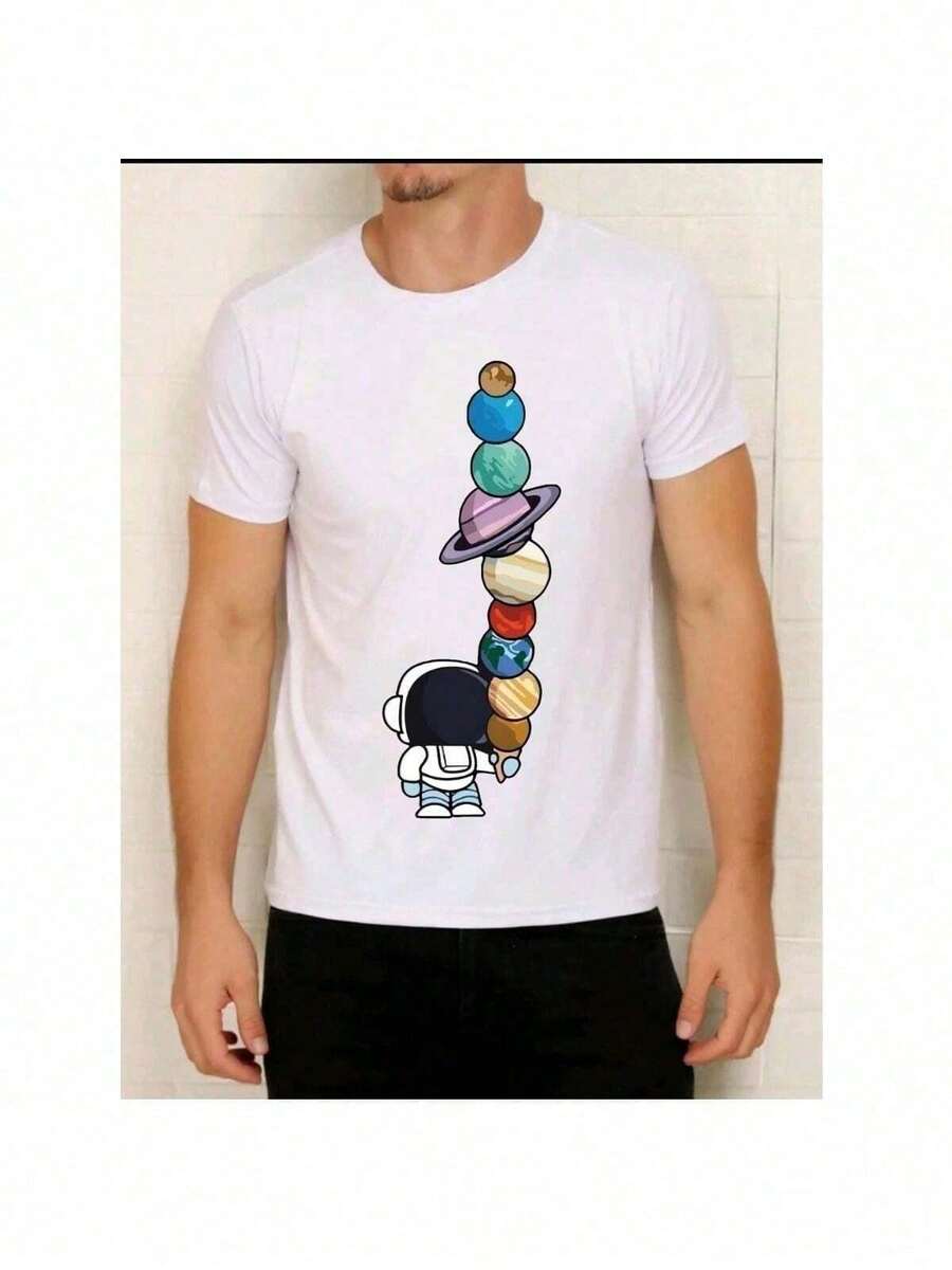 Men T-Shirts - 白色 - 查看 1