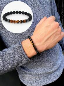 Men's String Bracelets - 黑色 - 查看 1