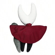 Peluche Hollow Knight Hornet Agujita Valiente Kawaii - Rojo y blanco - Ver 2