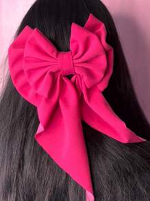 Moño, lazo para cabello coquette mediano - Rosa Fucsia - Ver 1