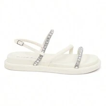 Women Flat Sandals - 白色 - 查看 2