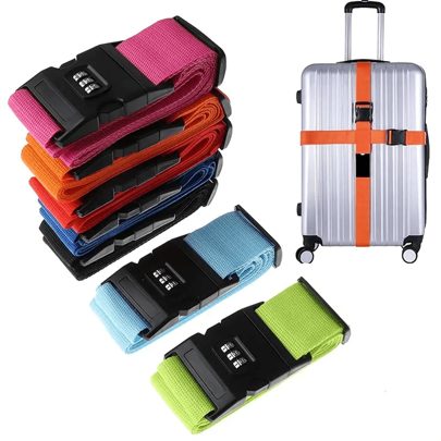 Secure Your Luggage With Multi-Color Combination Lock Packing Belt Luggage Packing Strap Travel Bag Holder Strap For Travel Flight Business Trip Holiday For Suitcase Backpack Bag For School School Accessories School Stuff